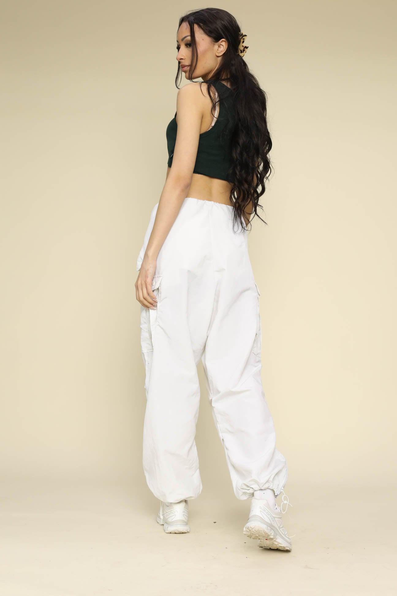 Vintage Military Parachute Pants-BOTTOMS-vendor-unknown-Frankie Collective Rare Vintage Streetwear Reworks