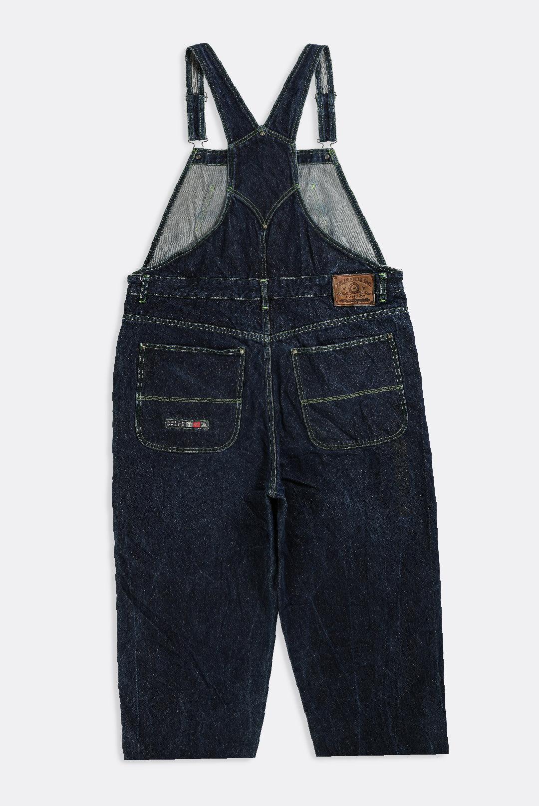Vintage Pelle Pelle Denim Overalls - W44-BOTTOMS-Pelle Pelle-Frankie Collective Rare Vintage Streetwear Reworks
