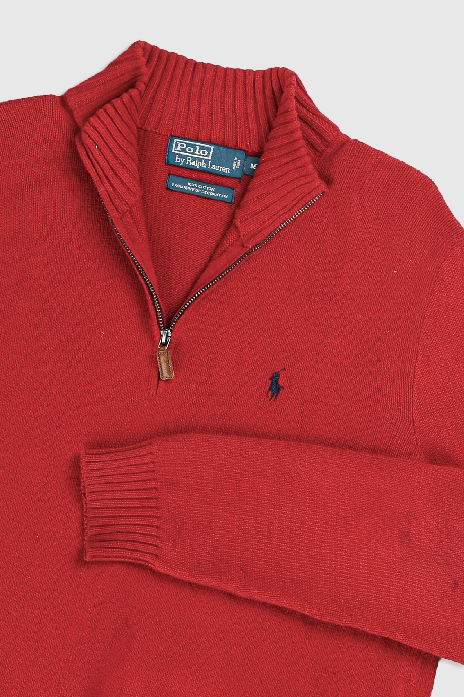 Vintage Polo 1/4 Zip Knit Sweater - M, L-SWEATERS-Polo-Frankie Collective