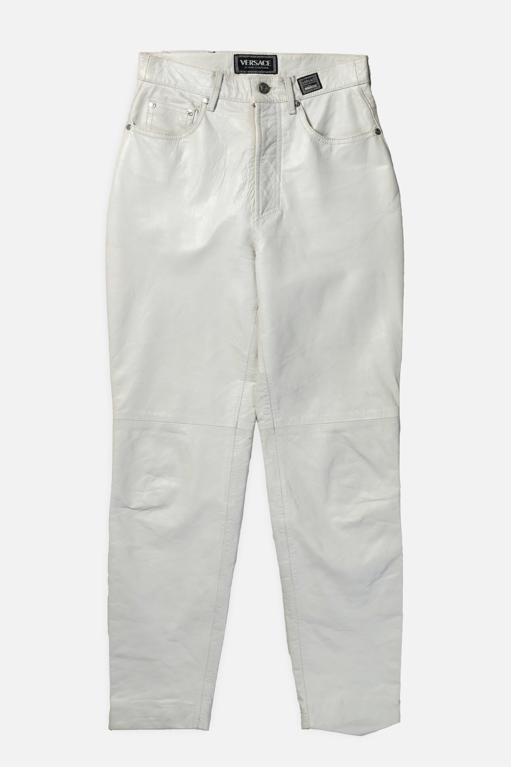 Vintage Versace Leather Pants - S-PANTS-Versace-Frankie Collective