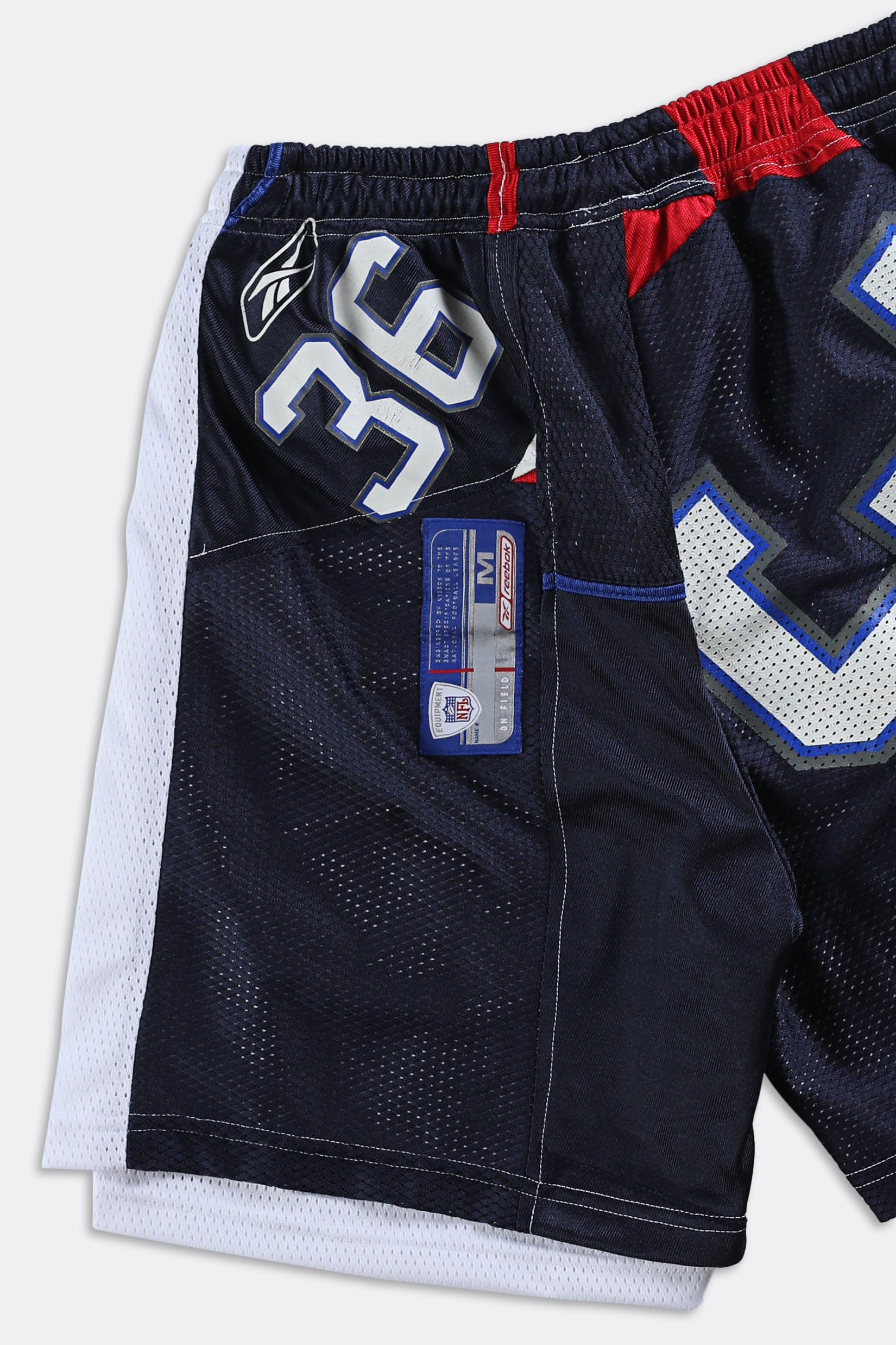 Rework Unisex Reebok Jersey Shorts - Women-S, Men-XS-BOTTOMS-Reebok-Frankie Collective Rare Vintage Streetwear Reworks