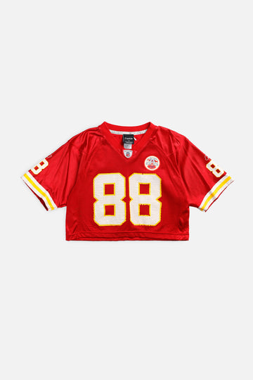 Rework Crop Kansas City Chiefs NFL Jersey - S