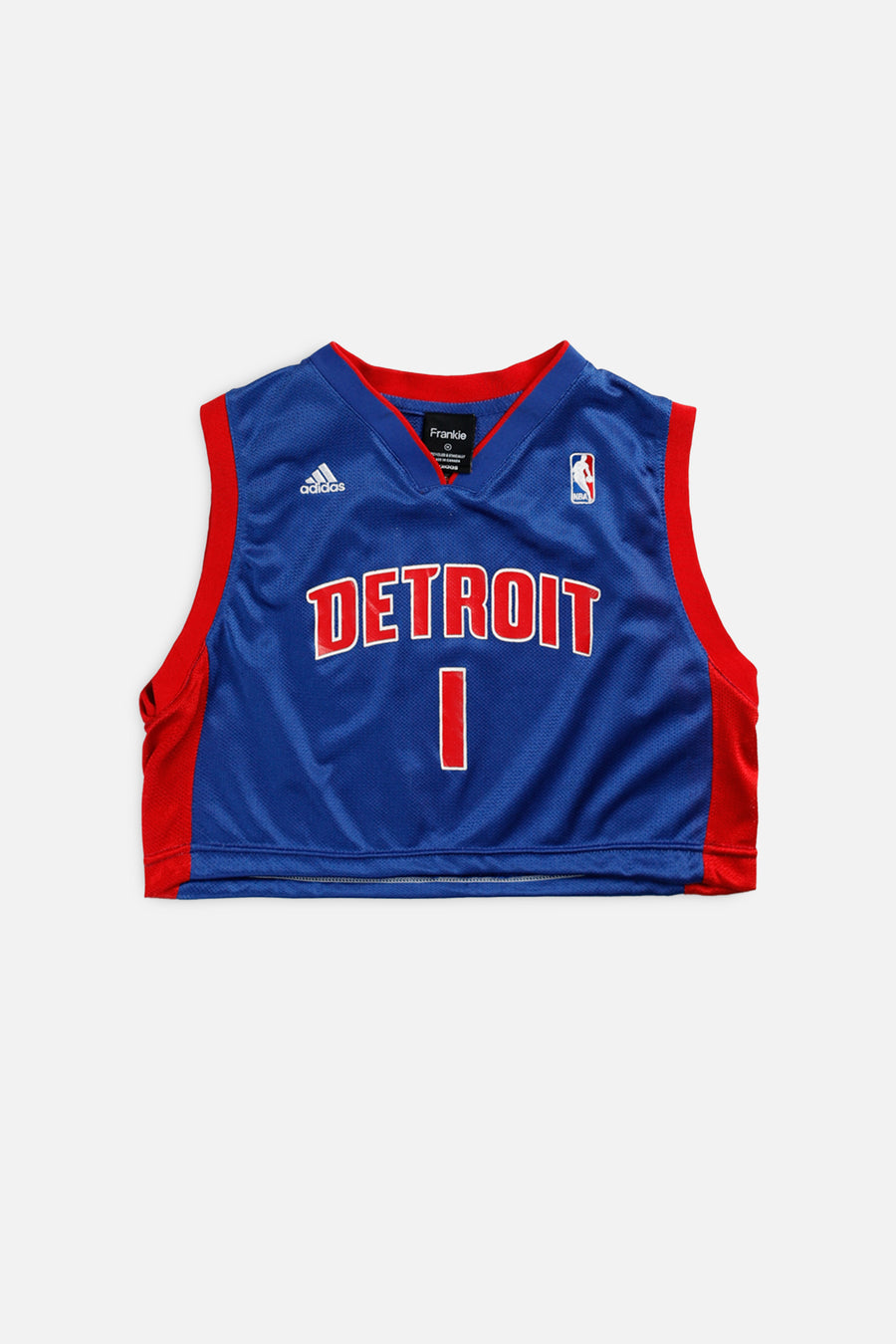 Rework Detroit Pistons NBA Crop Jersey - M