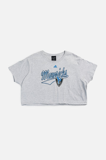 Rework Dallas Mavericks NBA Crop Tee - L