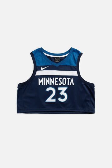 Rework Minnesota Timberwolves NBA Crop Jersey - XL