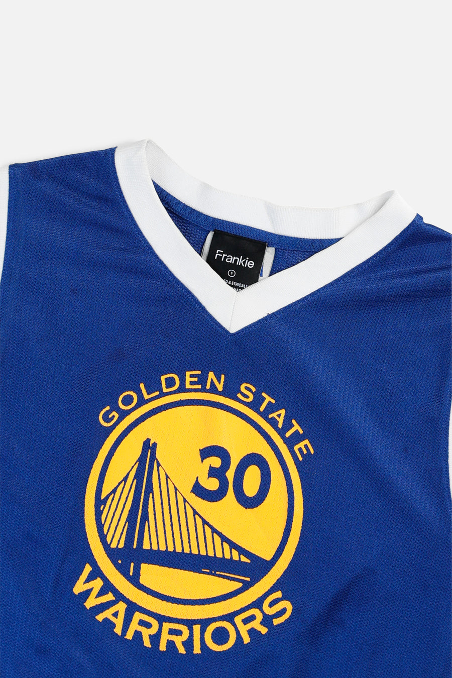 Rework Golden State Warriors NBA Crop Jersey - S