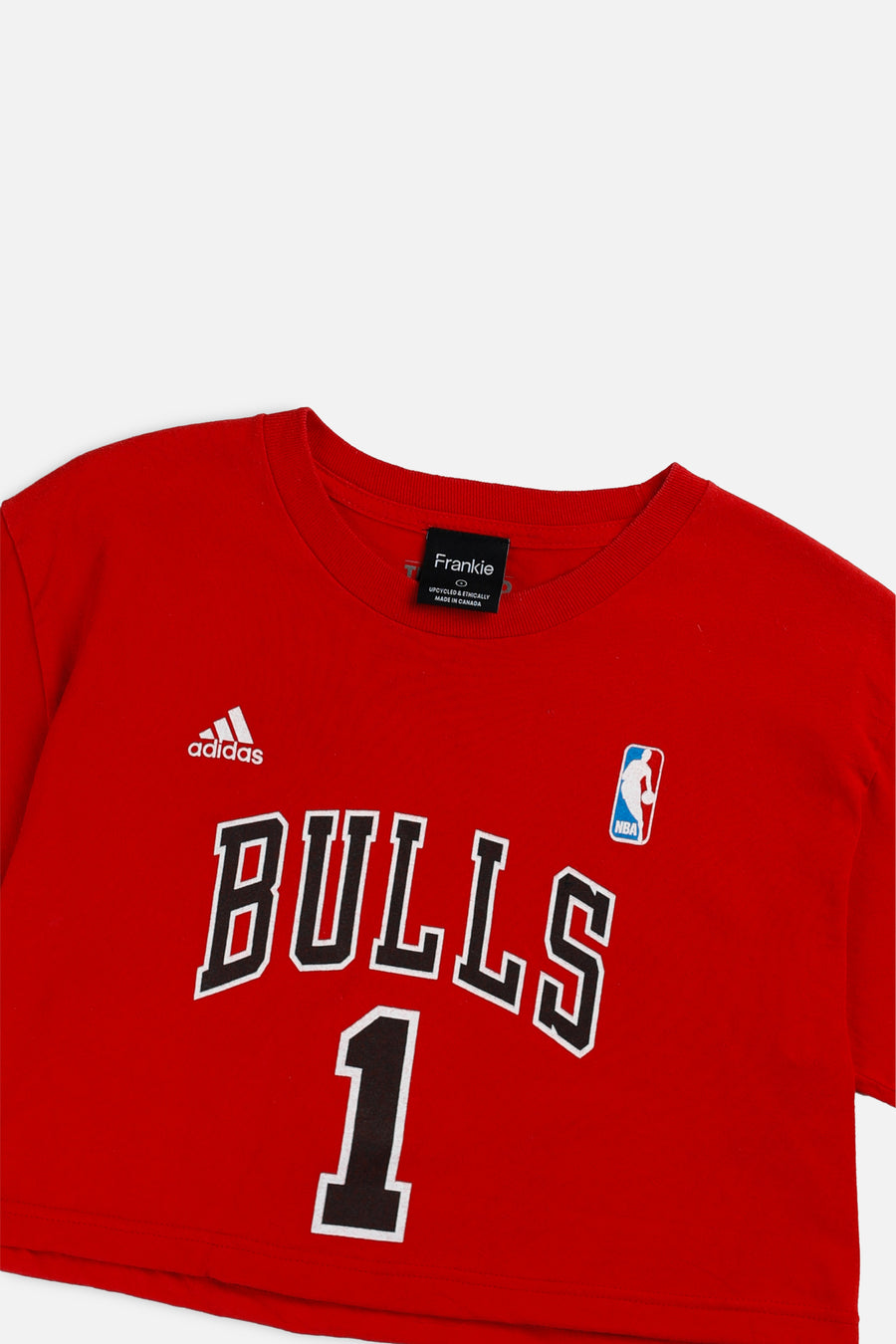 Rework Chicago Bulls NBA Crop Tee - S