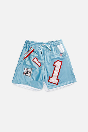 Unisex Rework Houston Oilers NFL Jersey Shorts - L