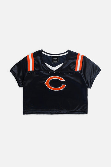 Rework Crop Chicago Bears NFL Jersey - S