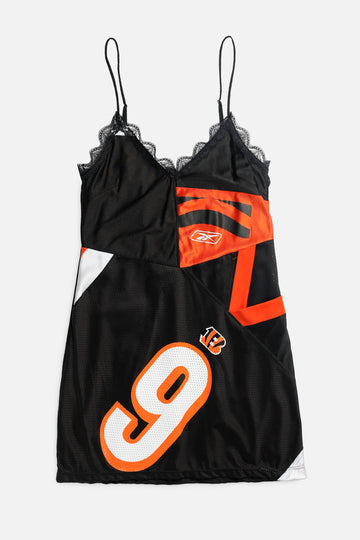 Rework Cincinnati Bengals NFL Lace Dress - S