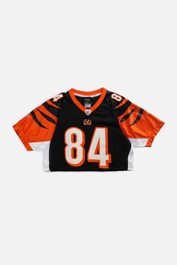 Rework Crop Cincinnati Bengals NFL Jersey - S