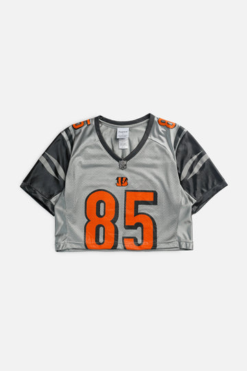 Rework Crop Cincinnati Bengals NFL Jersey - S