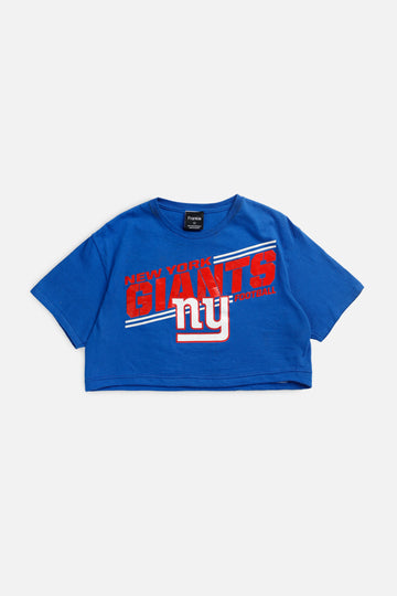 Rework NY Giants NFL Crop Tee - S