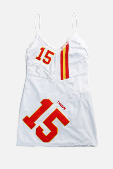 Rework Kansas City Chiefs NFL Lace Dress - L