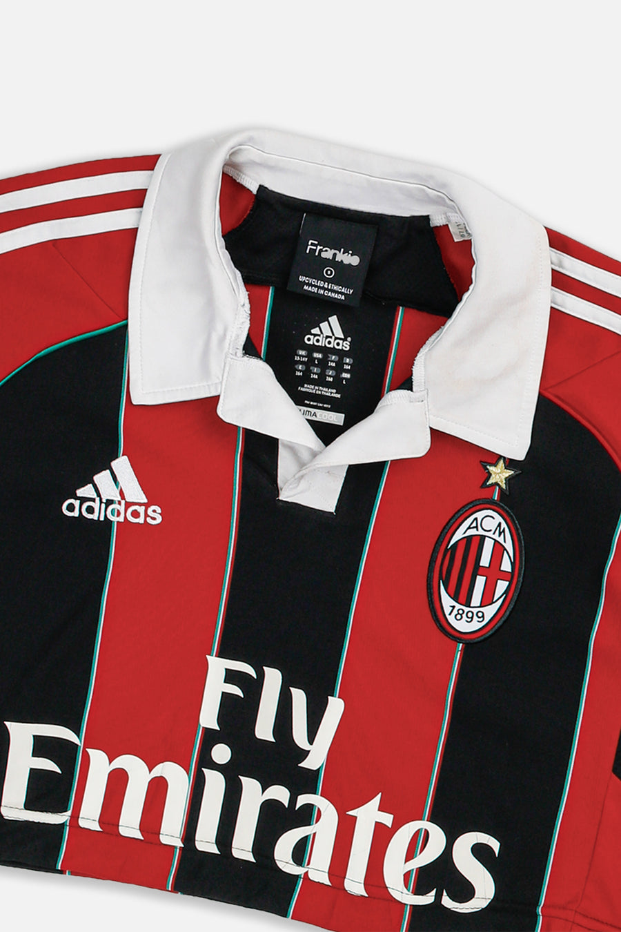 Rework Crop Milan Soccer Jersey - S