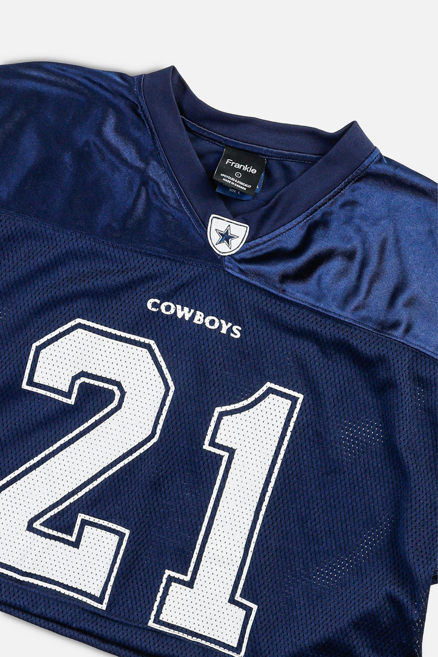 Rework Crop Dallas Cowboys NFL Jersey - L