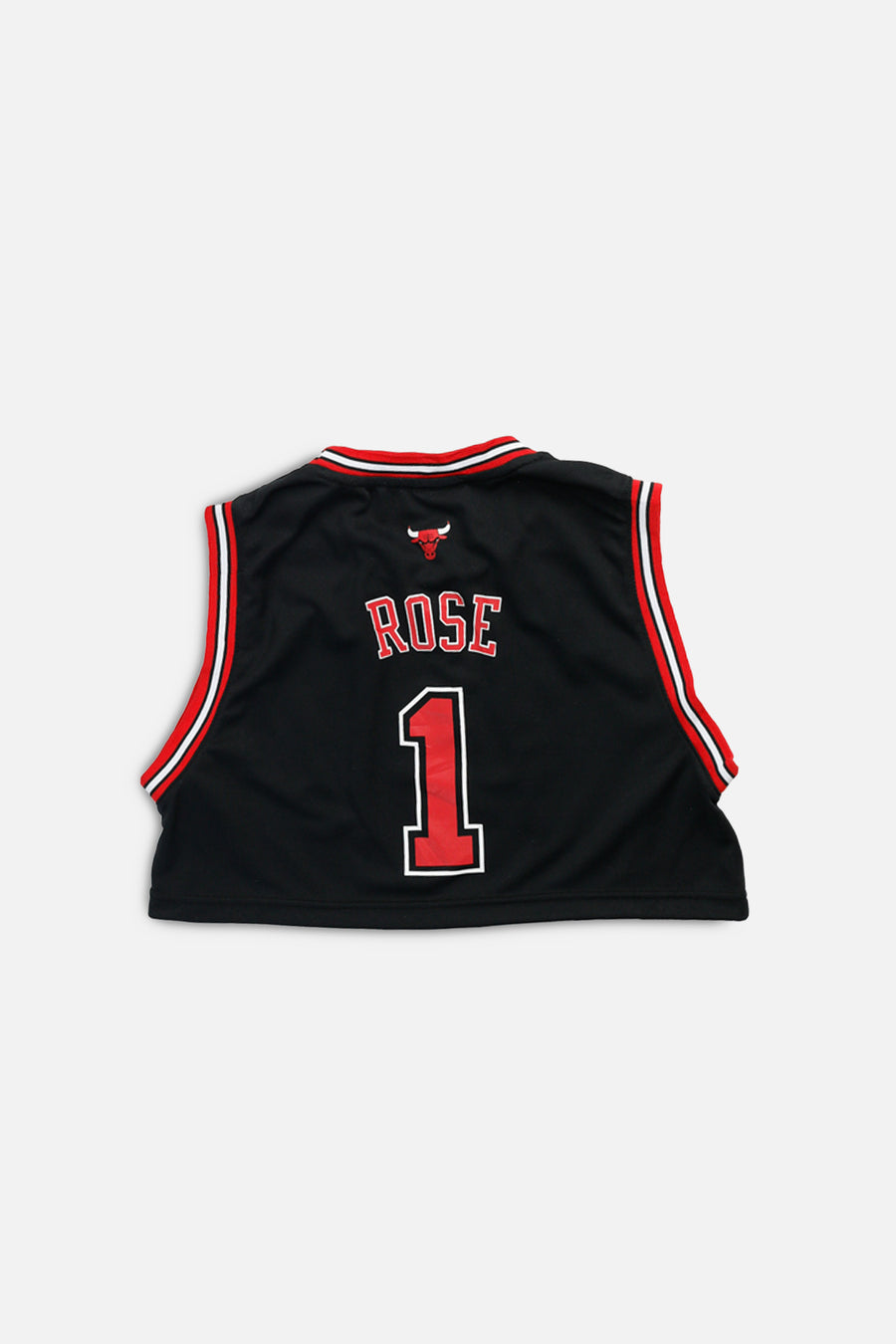 Rework Chicago Bulls NBA Crop Jersey - S