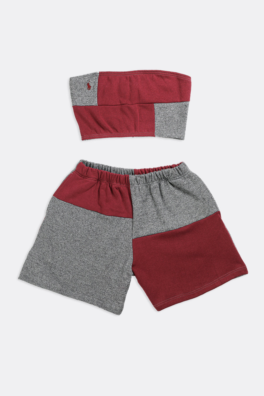 Rework Patchwork Sweatshorts Set - L