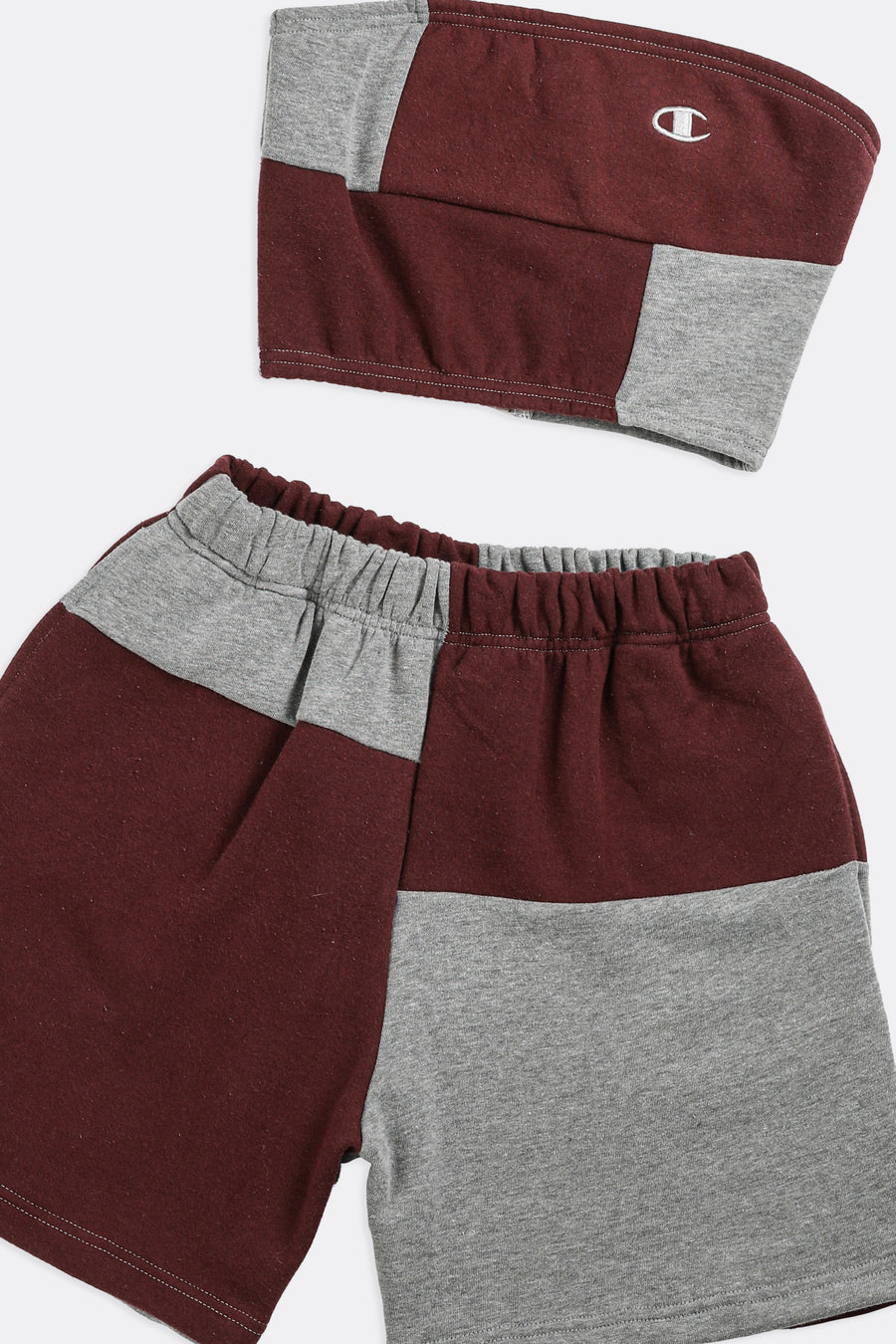 Rework Champion Patchwork Sweatshorts Set - XS