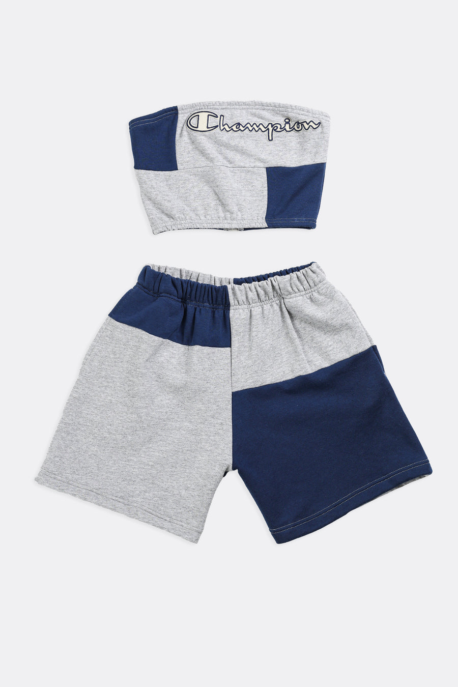 Rework Champion Patchwork Sweatshorts Set - XS