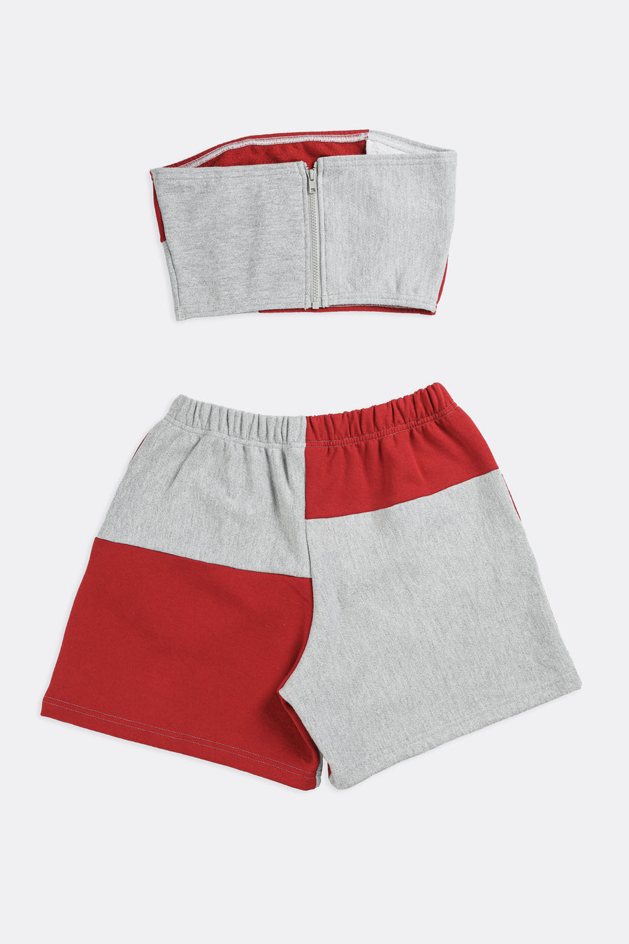 Rework Champion Patchwork Sweatshorts Set - M