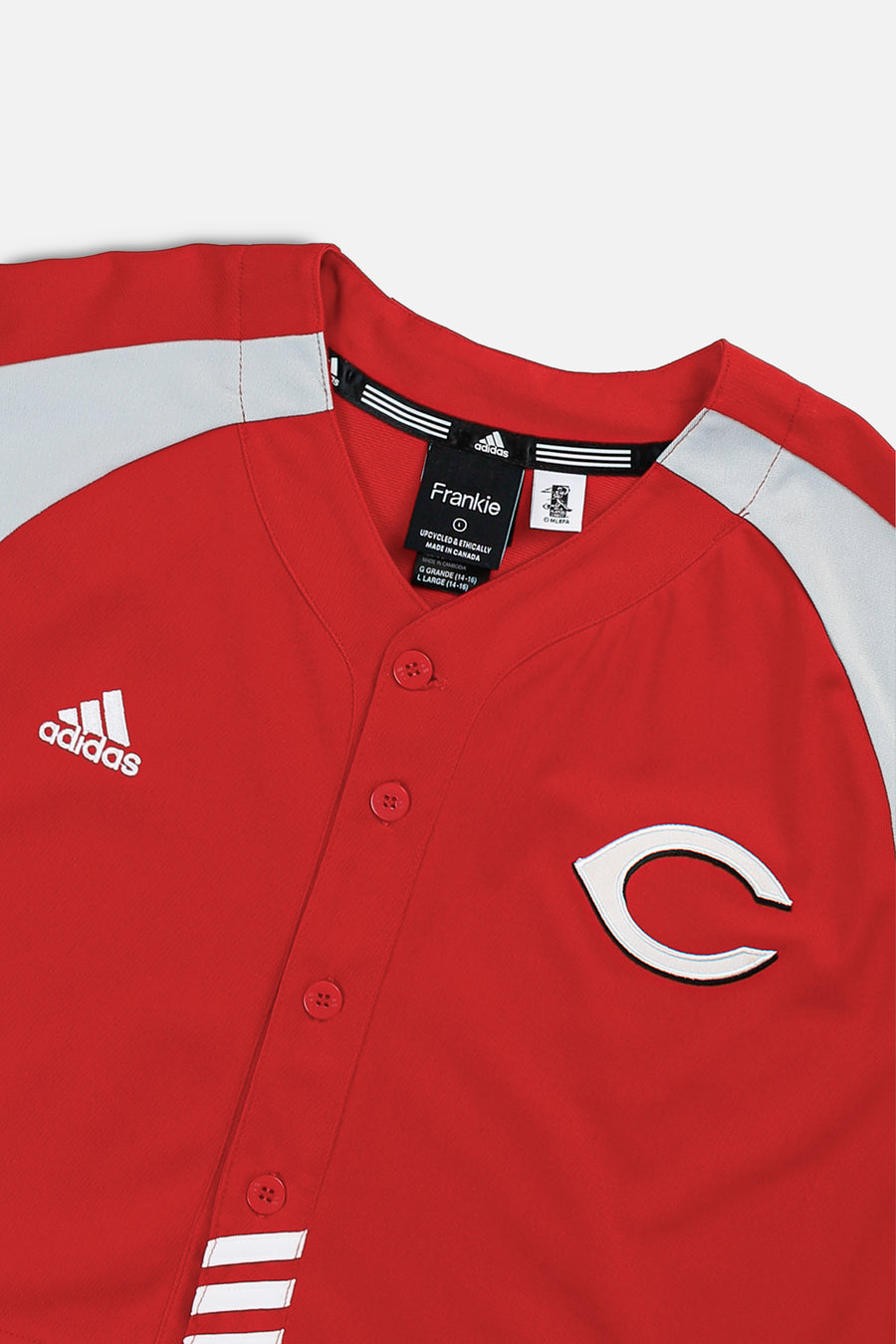 Rework Crop Cincinati Reds MLB Jersey - L