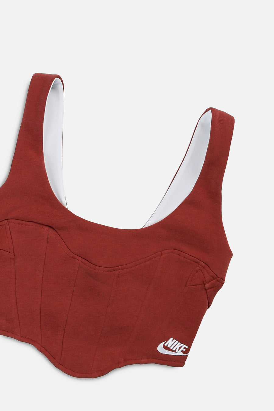 Rework Nike Sweatshirt Bustier - XS