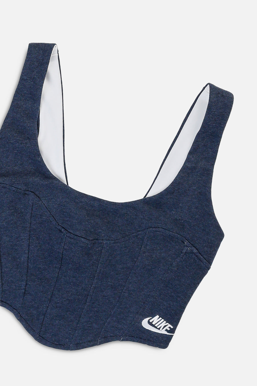 Rework Nike Sweatshirt Bustier - XS