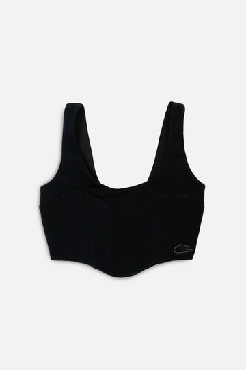 Rework Nike Sweatshirt Bustier - S