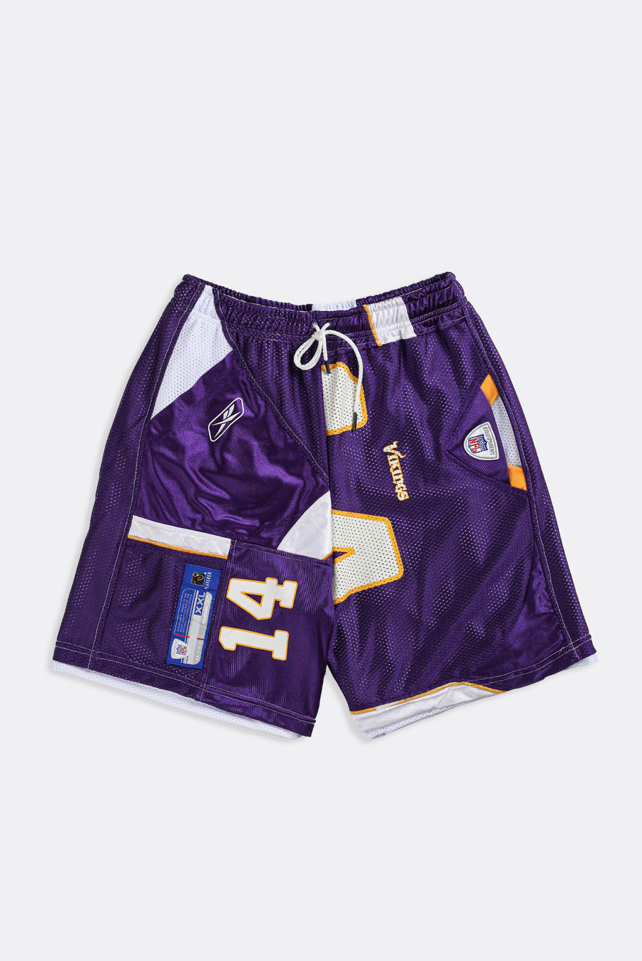 Unisex Rework Vikings NFL Jersey Shorts - Women-M, Men-S