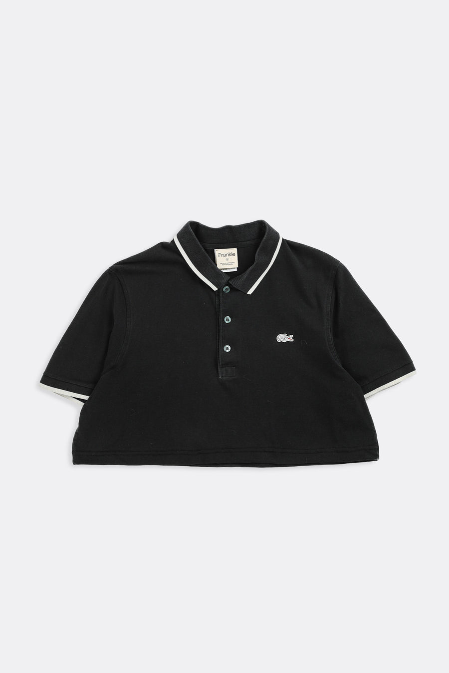 Rework Lacoste Collared Crop Tee - XL