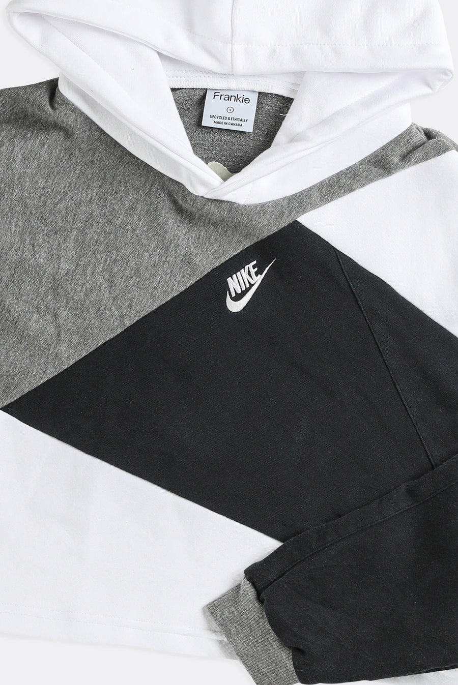 Rework Nike Patchwork Crop Sweatshirt - S