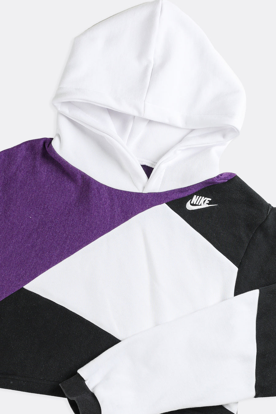 Rework Nike Patchwork Crop Sweatshirt - S