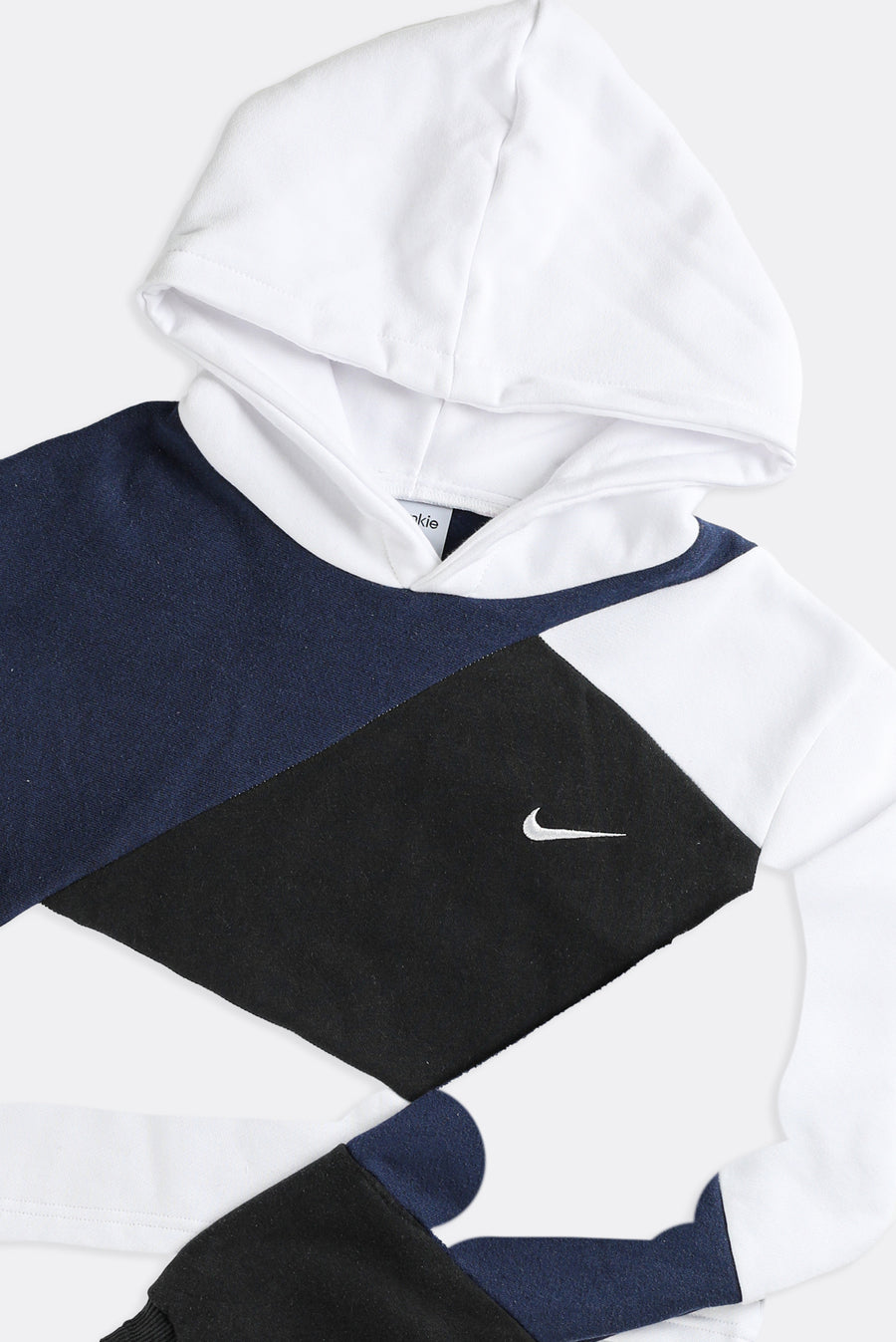 Rework Nike Patchwork Crop Sweatshirt - S