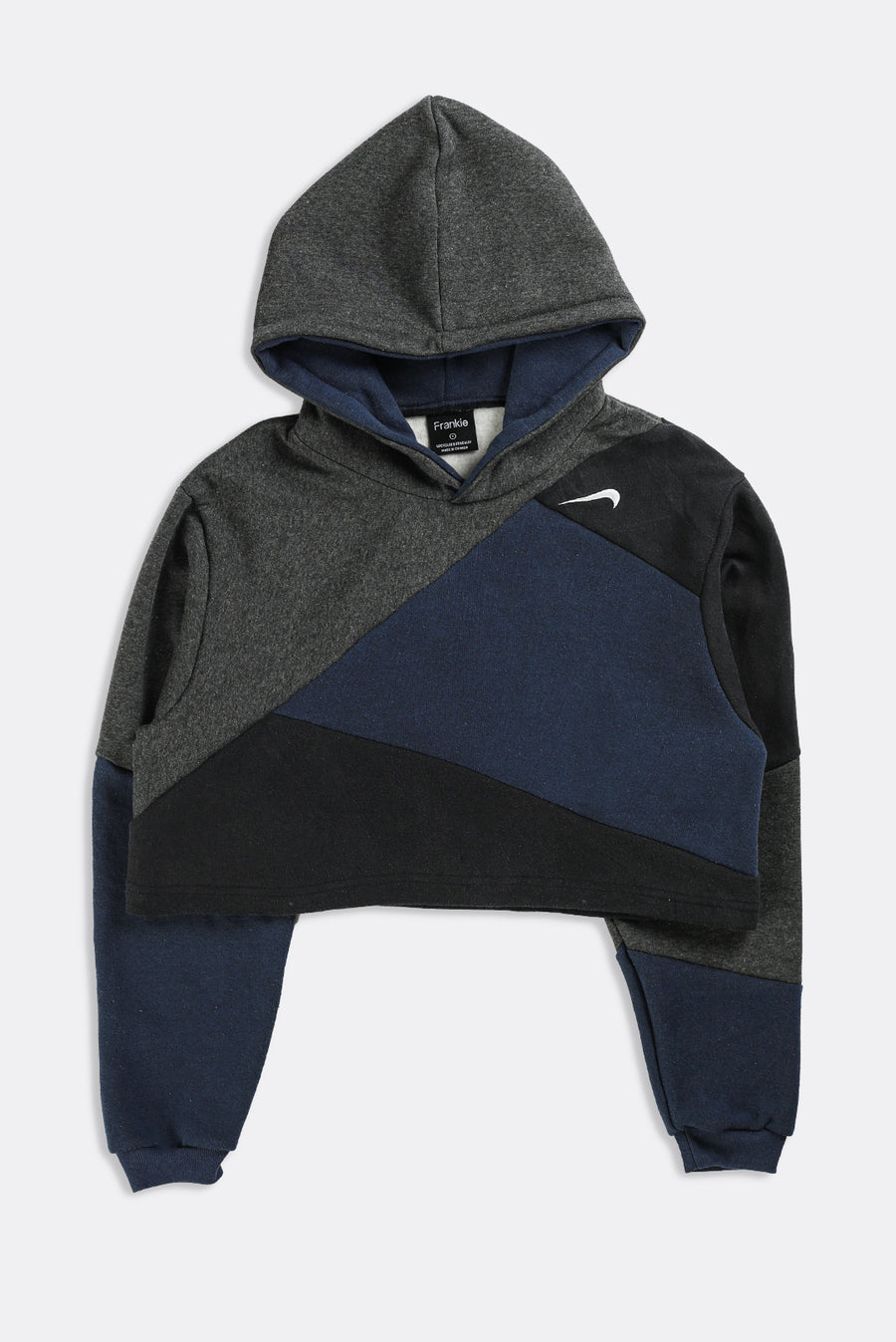 Rework Nike Patchwork Crop Sweatshirt - S