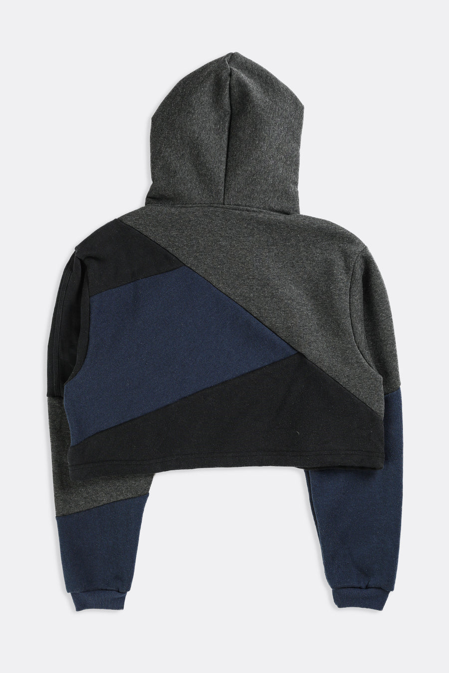 Rework Nike Patchwork Crop Sweatshirt - S