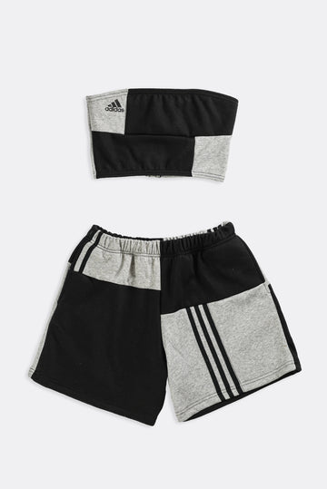 Rework Adidas Patchwork Sweatshorts Set - XS, S, M, L, XL