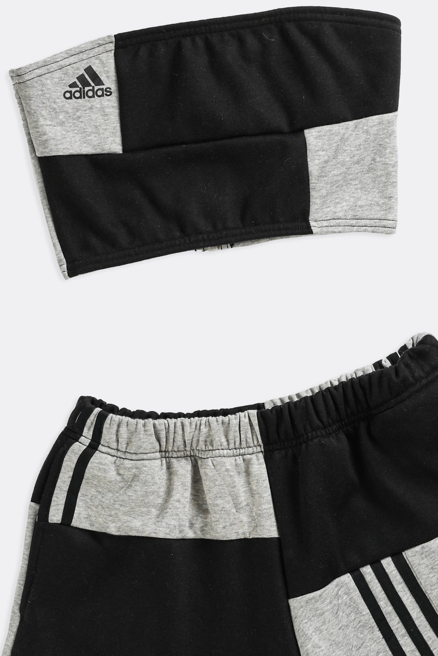 Rework Adidas Patchwork Sweatshorts Set - XS, S, M, L, XL