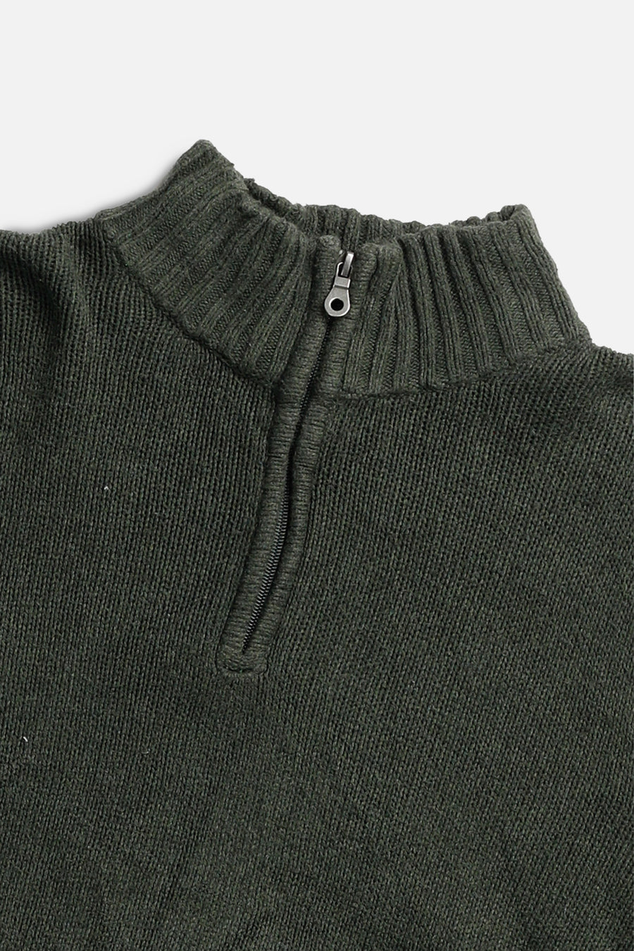 Rework Crop Knit Sweater - L