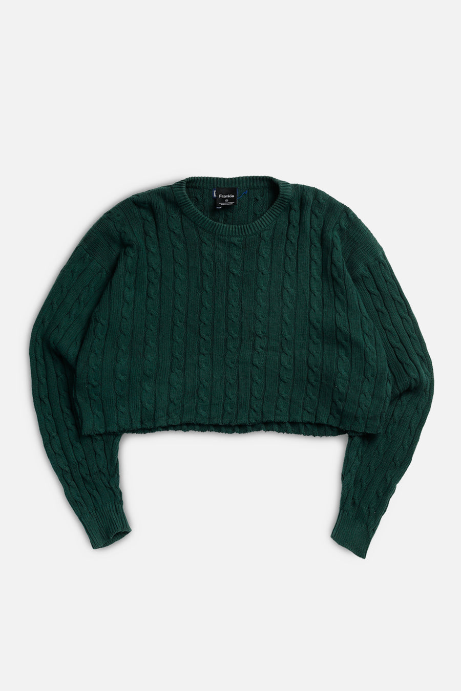 Rework Crop Knit Sweater - XXL