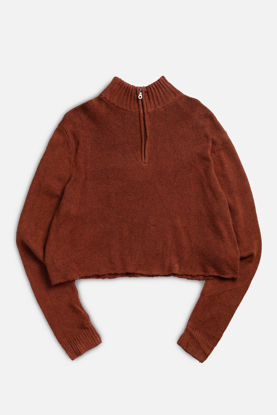 Rework Crop Knit Sweater - XXL