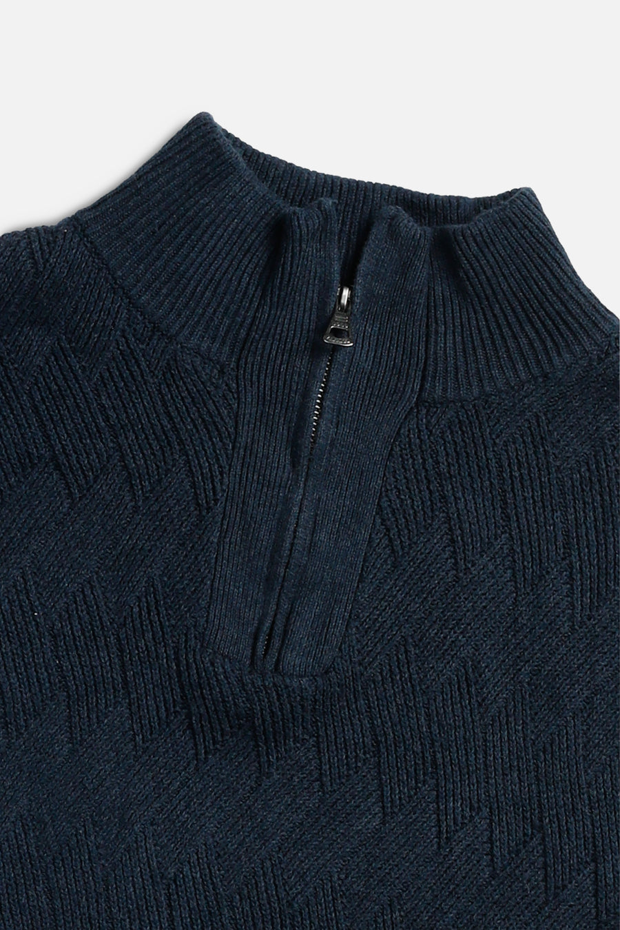 Rework Crop Knit Sweater - L