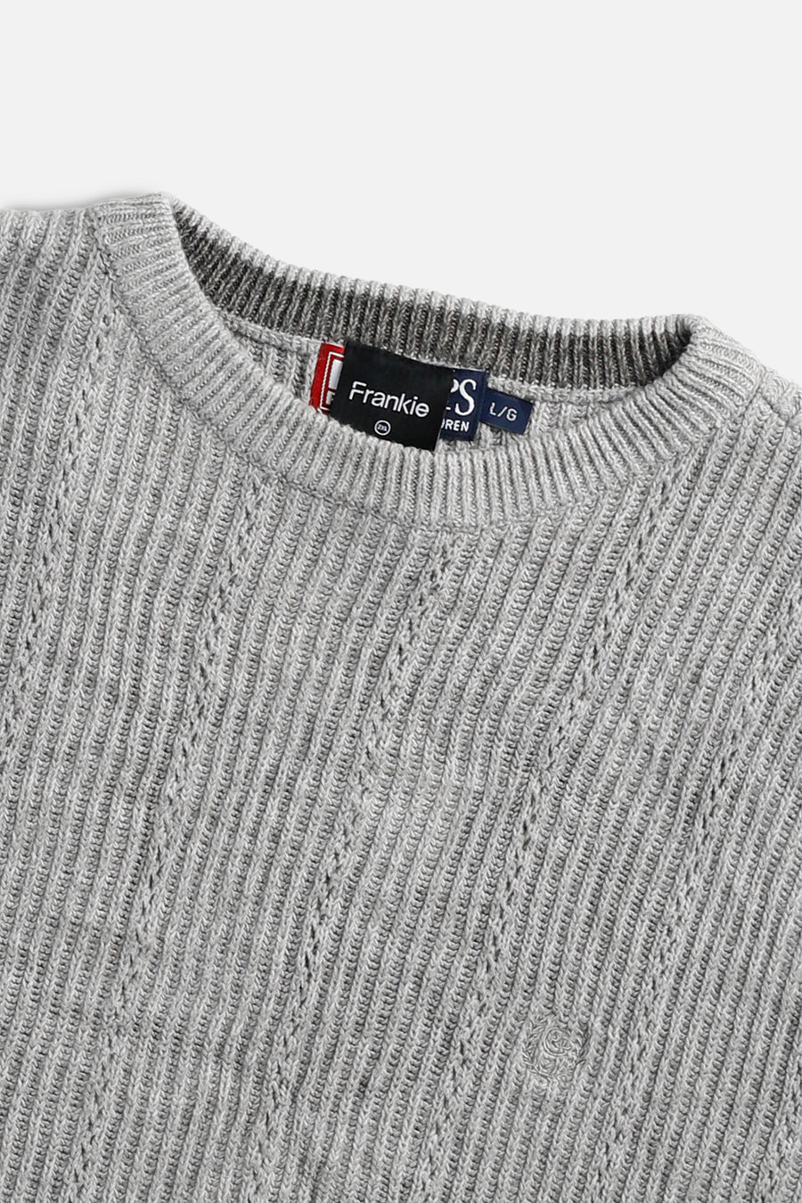 Rework Crop Knit Sweater - XXL