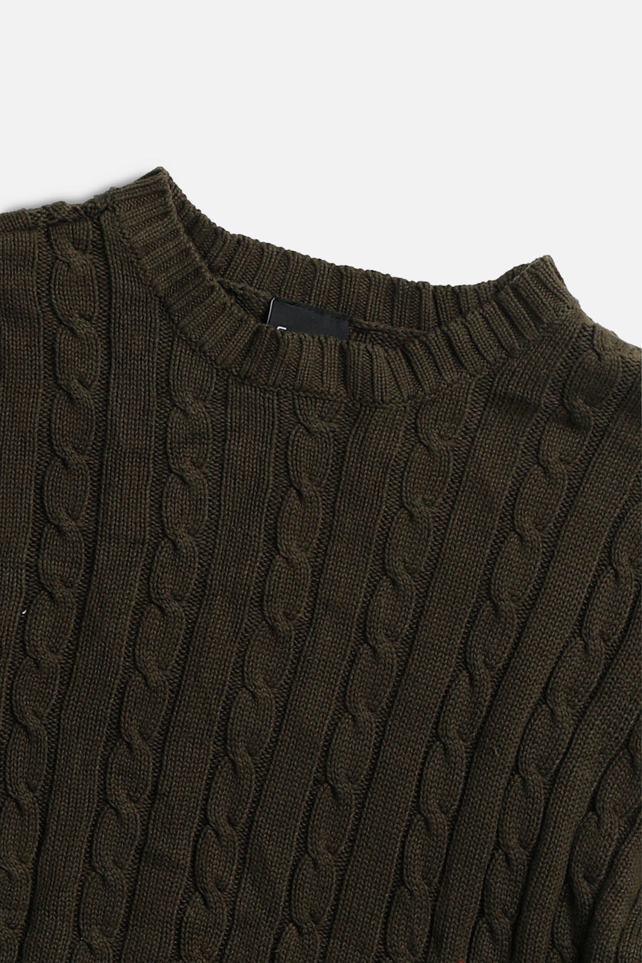 Rework Crop Knit Sweater - XXL