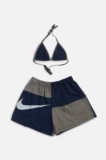 Rework Nike Patchwork Tee Shorts Set - S