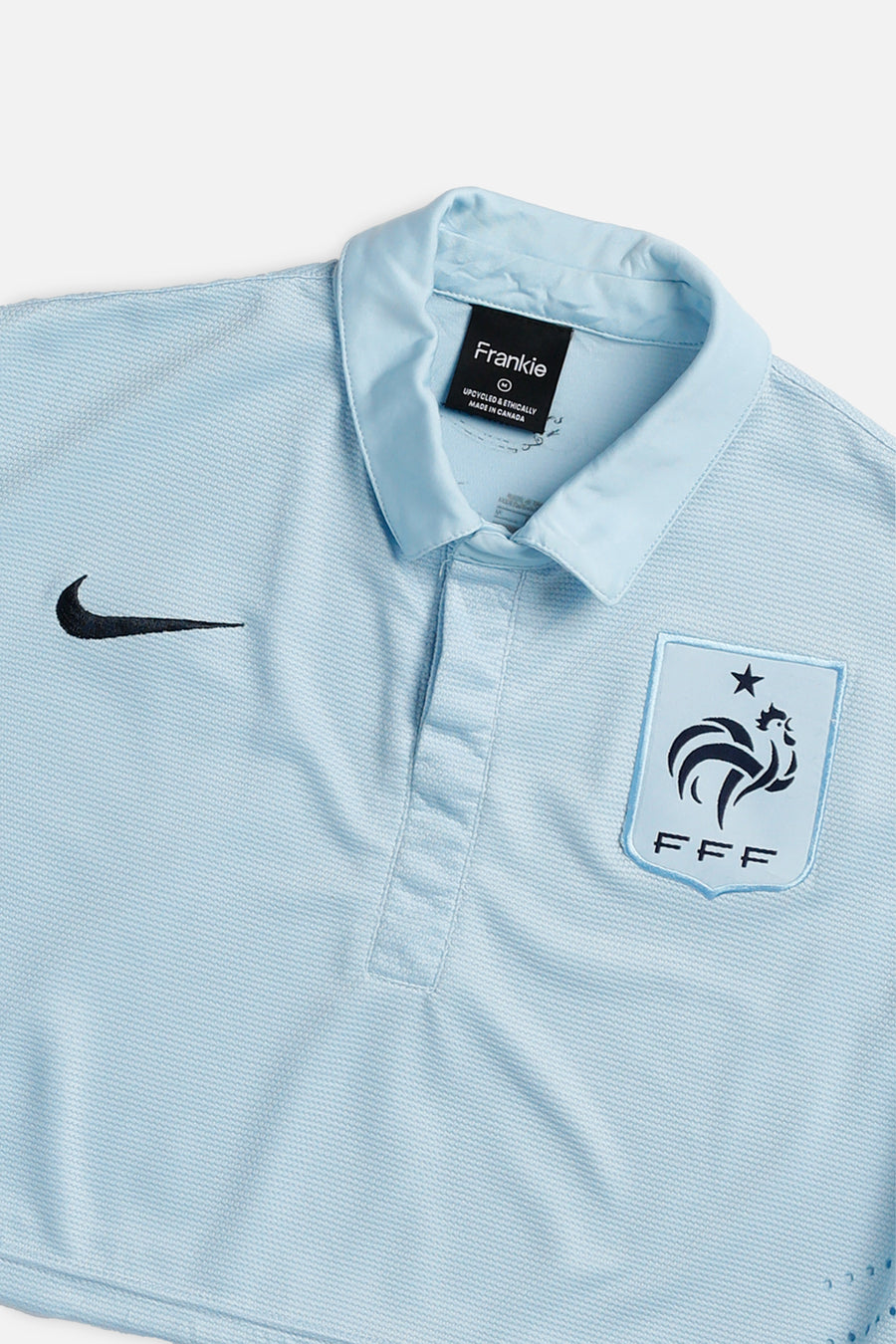 Rework Crop France Soccer Jersey - M