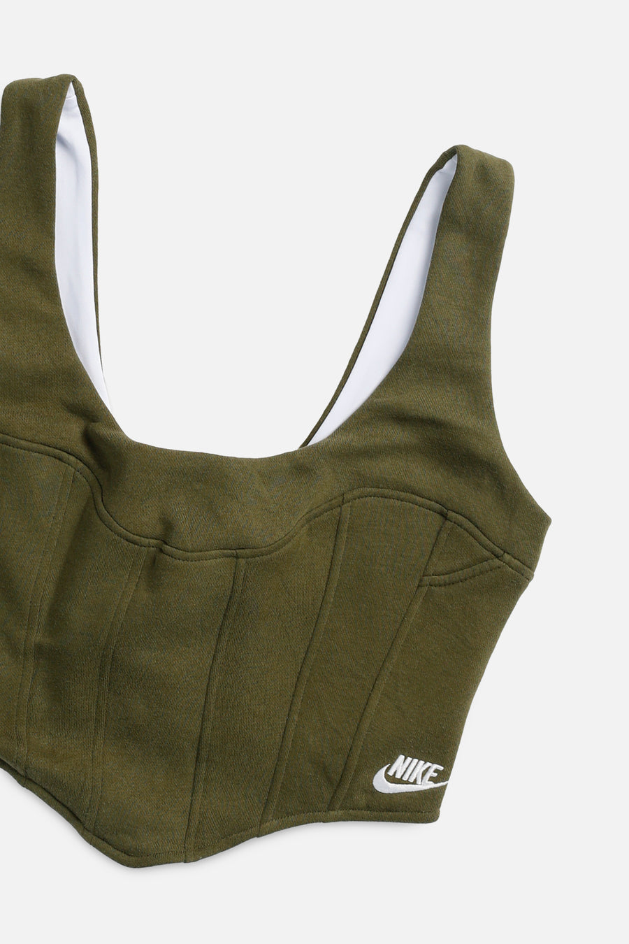 Rework Nike Sweatshirt Bustier - M