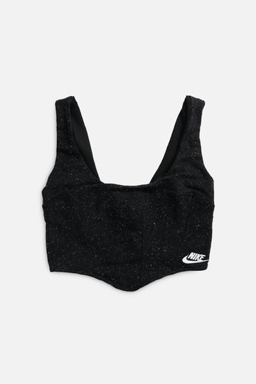 Rework Nike Sweatshirt Bustier - XS