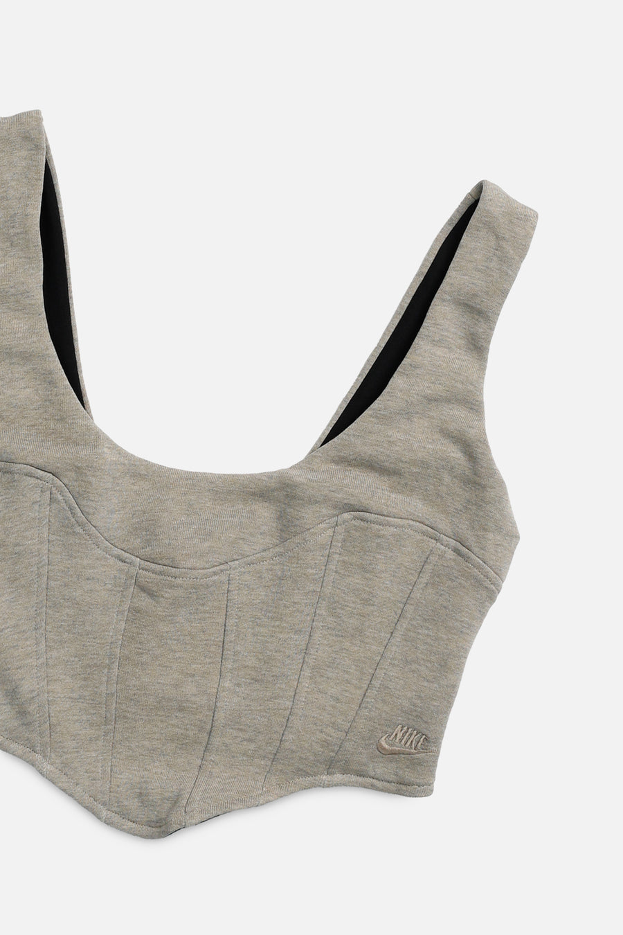 Rework Nike Sweatshirt Bustier - S