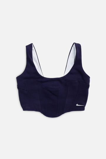 Rework Nike Sweatshirt Bustier - XS